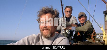 JAWS (1975)Richard Dreyfuss, Roy Scheider, Robert Shaw *Filmstill - usage éditorial seulement* Voir instructions spéciales. Image CAP/TFS fournie par Capital Banque D'Images