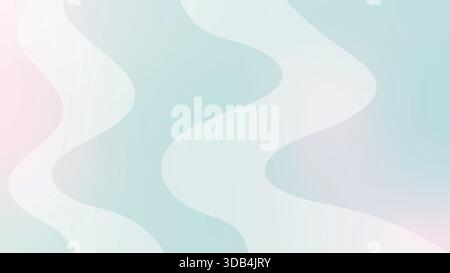 Fond vectoriel pastel doux de rêve avec des formes abstraites floues et des bords lisses minimes Illustration de Vecteur