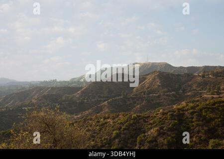 Los Angeles, Californie, États-Unis - 08-14-2024 : une vue du panneau Hollywood. Banque D'Images
