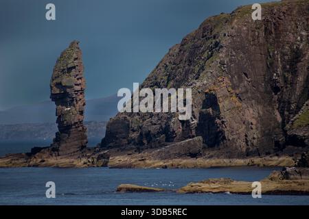 Vieil homme de Stoer Sea stack, Minch, nord-ouest de l'Écosse Banque D'Images
