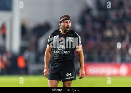 France. 14 décembre 2025. © PHOTOPQR/NICE MATIN/Florian ESCOFFIER ; 14/12/2025 ; TOULON - RUGBY CHAMPIONS CUP RCT - BATH Credit : MAXPPP/Alamy Live News Banque D'Images