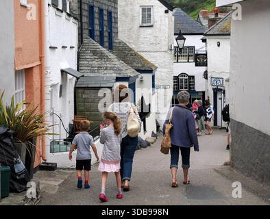 Port Isaac, ancien village de pêcheurs en Cornouailles Banque D'Images