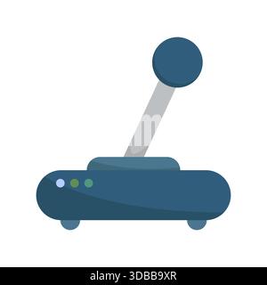 Levier de levier de vitesses. Symbole de transmission de voiture. Commande de changement de vitesse à plat. Équipement de vitesse vectorielle. Illustration de Vecteur