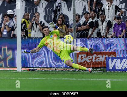 São Paulo, Brésil. 14 décembre 2025. Football Football - Coupe Brésil 2025 - Corinthians vs Cruzeiro - demi-finales de la Coupe, tenue au Neo Química Arena Stadi Banque D'Images