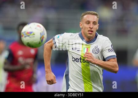 Davide Frattesi de l'Inter Milan pendant le match de football Serie A entre l'Inter et Cagliari au stade San Siro de Milan, Italie du Nord - samedi 12 avril 2025 . Sport - Soccer . (Photo de Spada/LaPresse) Banque D'Images