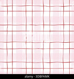 Motif sans couture de fond de ligne de grille à carreaux pour Girly Menu ou Wrap Backround Illustration de Vecteur