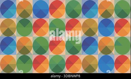 Motif géométrique colorée Illustration de Vecteur