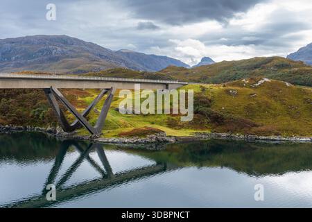 Écosse, Kylestrome, pont de Kylesku Banque D'Images