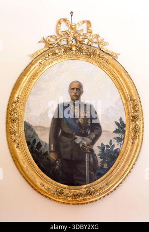 Détails intérieurs. Château Miramar, Trieste, Italie Banque D'Images