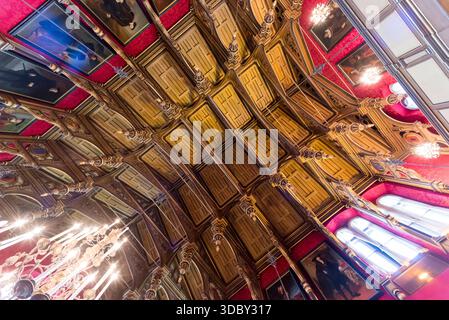 Détails intérieurs. Château Miramar, Trieste, Italie Banque D'Images