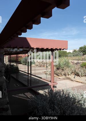 Taliesin West, emplacement : Scottsdale AZ, architecte : Frank Lloyd Wright Banque D'Images
