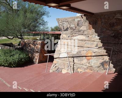Taliesin West, emplacement : Scottsdale AZ, architecte : Frank Lloyd Wright Banque D'Images