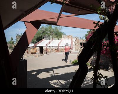 Taliesin West, emplacement : Scottsdale AZ, architecte : Frank Lloyd Wright Banque D'Images