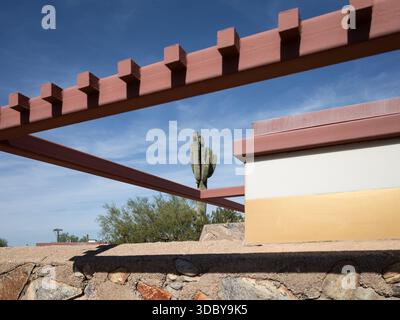 Taliesin West, emplacement : Scottsdale AZ, architecte : Frank Lloyd Wright Banque D'Images