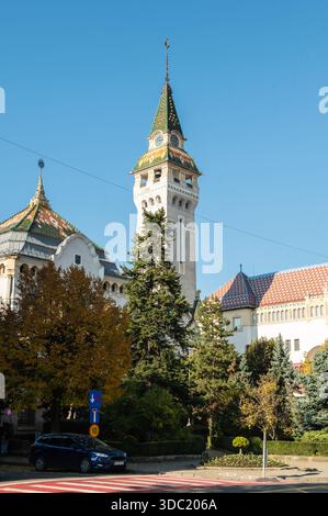 Targu Mures Cultural Palace Tour Hôtel de ville Roumanie Banque D'Images