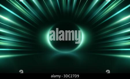 Fond VR de réalité virtuelle avec effet zoom. Illustration des effets brillants des lignes de propagation pour les enseignes de commerce électronique shopping au détail. Illustration de Vecteur