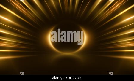 Fond VR de réalité virtuelle avec effet zoom. Illustration des effets brillants des lignes de propagation pour les enseignes de commerce électronique shopping au détail. Illustration de Vecteur