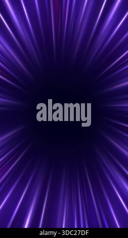 Fond VR de réalité virtuelle avec effet zoom. Illustration des effets brillants des lignes de propagation pour les enseignes de commerce électronique shopping au détail. Illustration de Vecteur