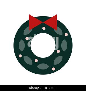 Elément géométrique de Noël. Pour invitation, affiche, carte postale, publicité. Illustration vectorielle, conception plate Illustration de Vecteur