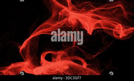 Particules de sable coulantes. Rendu 3D généré par ordinateur Banque D'Images