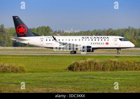 Montréal, Canada - 24 septembre 2025 : Air Canda A220 Banque D'Images