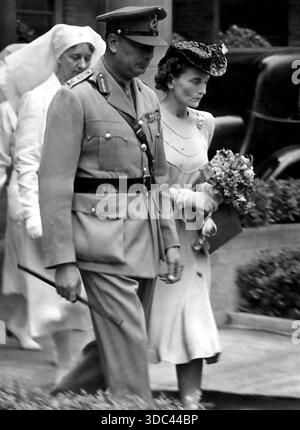 Duc et duchesse de Gloucester adieu à Sydney le 10 janvier 1947. 14 janvier 1947. Banque D'Images