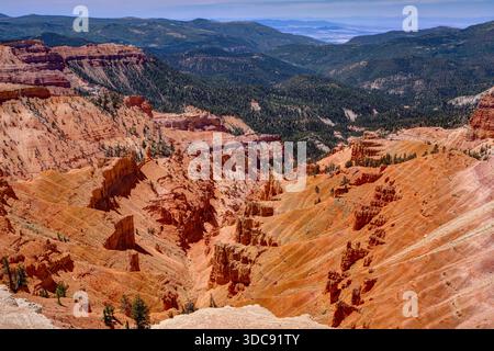 Sunset View Overlook, Cedar Breaks National Monument, Utah, États-Unis Banque D'Images