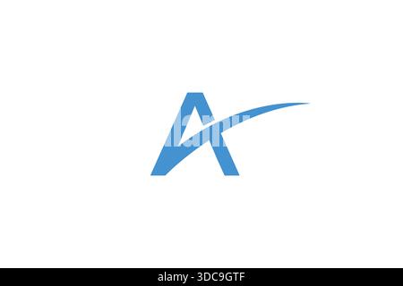 Lettre minimale Un logo de croissance d'entreprise sur fond blanc Illustration de Vecteur