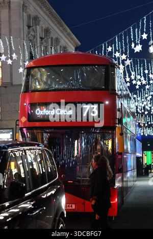 Les lumières de Noël à Londres Banque D'Images