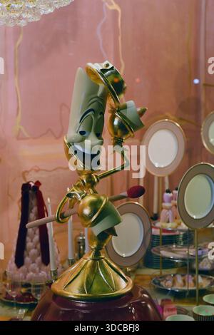 La beauté et la bête lumière Banque D'Images