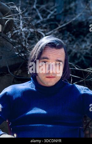 Parolier musical Stephen Sondheim 1972. New York, New York . Photographie de Bernard Gotfryd Banque D'Images