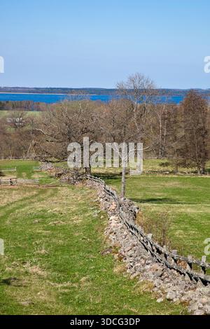 Magnifique paysage de campagne printanier Banque D'Images