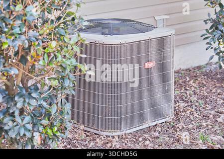 Unité externe pour le système de climatisation des maisons ! Banque D'Images