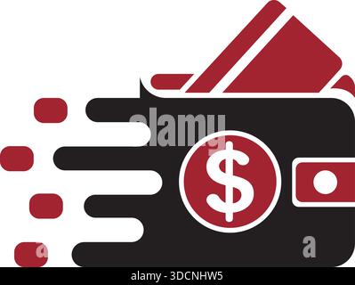 Modèle d'icône de paiement Wallet Money Finance Modern Vector logo Design Illustration de Vecteur