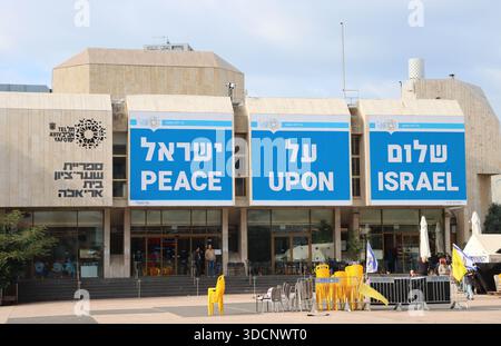 Place des otages, à tel Aviv, Israël, le 19 décembre 2025. Photo de Raquel G. Frohlich. Banque D'Images