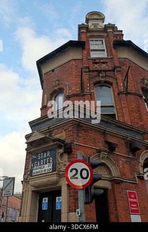Vue extérieure du Star and Jarter, un pub historique et célèbre salle de concert au 18-20 Fairfield Street à Ardwick, Manchester M12QF Banque D'Images