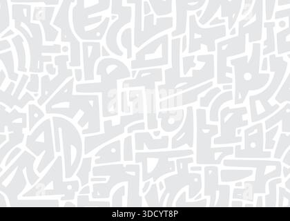 Abstrait subtil motif tribal géométrique sans couture dessiné à la main. Arrière-plan de motif de surface d'illustration vectorielle. Illustration de Vecteur