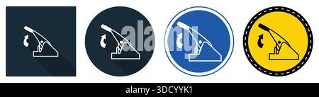 Une collection d'icônes de piège à souris de conception plate dans différentes couleurs et arrière-plans, illustrant des solutions de lutte antiparasitaire pour les ménages et les environnements. Illustration de Vecteur