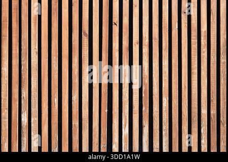 Texture d'une vieille clôture en bois Banque D'Images