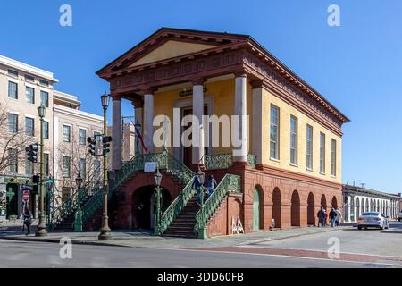 Bâtiment du marché de la ville à Charleston, Caroline du Sud, États-Unis. Banque D'Images