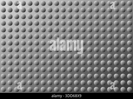 Motif abstrait de points d'écureuil en relief avec éclairage dégradé doux en noir, blanc et gris Illustration de Vecteur