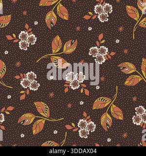 Vecteur de chocolat folk bouquet Dot Illustration de Vecteur