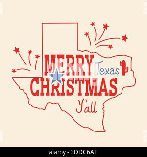 Cowboy Christmas avec botte de Cowboy et lumières de Noël décoration de vacances sur fond vintage de texture d'affiche ancienne. Illustration de Vecteur