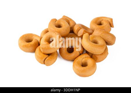 Biscuits traditionnels italiens ; Taralli ou Taralluci Banque D'Images