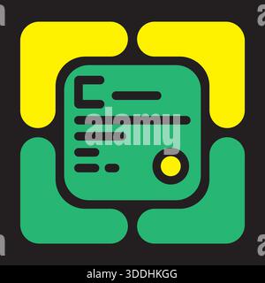 Technologie de codage de carte de circuit imprimé logo Design icône de modèle de vecteur numérique Illustration de Vecteur