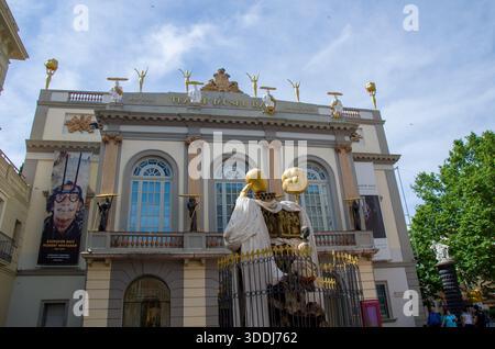 Théâtre-musée de Salvador Dali à Figueres, Espagne Banque D'Images