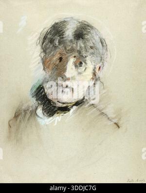 Berthe Morisot - Autoportrait, c.1885 Banque D'Images
