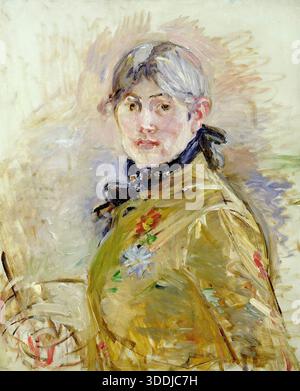 Berthe Morisot - Autoportrait, 1885 Banque D'Images