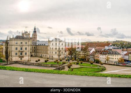 Schloss Ehrenburg est un palais monumental situé dans le centre de la ville de Cobourg, en Bavière, en Allemagne. Banque D'Images