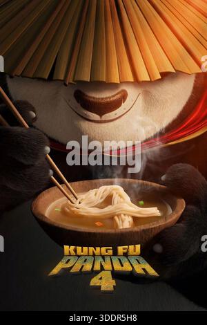 KUNG Fu PANDA 4 (2024), réalisé par MIKE MITCHELL et STEPHANIE STINE. Crédit : DreamWorks animation / Universal Pictures / album Banque D'Images
